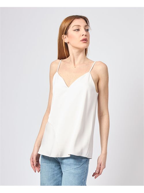 Top bianco Armani Exchange in tessuto satinato ARMANI EXCHANGE | XW000154-AF10840U1003